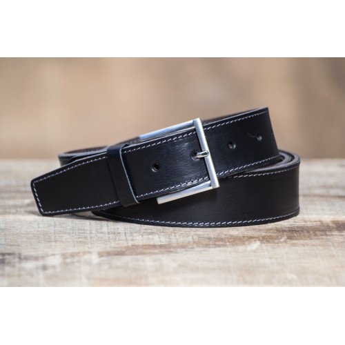 CEINTURE CUIR NOIR | La jean